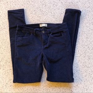 Madewell Blue Corduroy Pants Cords Skinny